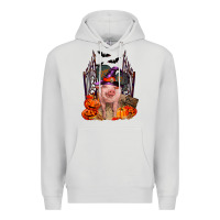 Dove Grey Pig halloween Premium Hoodie - RanaPortraitStore