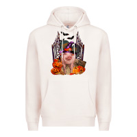 Pale Pink Pig halloween Premium Hoodie - RanaPortraitStore