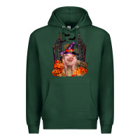 Sports Green Pig halloween Premium Hoodie - RanaPortraitStore