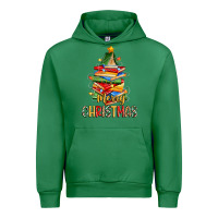 Emerald book christmas tree merry christmas Urban Hoodie - Zillion Design Studio