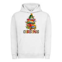 Pigment Lunar Rock book christmas tree merry christmas Urban Hoodie - Zillion Design Studio