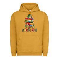 Pigment Peanut Butter book christmas tree merry christmas Urban Hoodie - Zillion Design Studio
