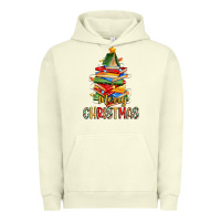 Pigment Pistachio book christmas tree merry christmas Urban Hoodie - Zillion Design Studio