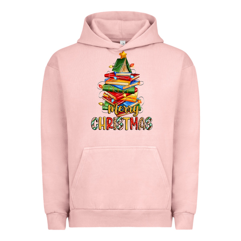 Book Christmas Tree Merry Christmas Urban Hoodie by Zillion Design Studio | Teevron