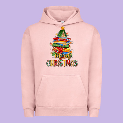 Urban Hoodie book christmas tree merry christmas