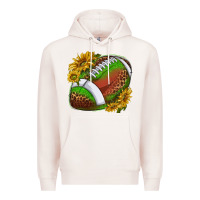 Pale Pink footballwithsunflowers Premium Hoodie - texasbilliewilder