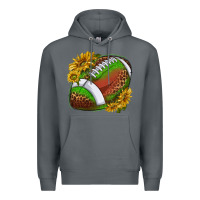Rock footballwithsunflowers Premium Hoodie - texasbilliewilder