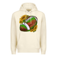 Sandshell footballwithsunflowers Premium Hoodie - texasbilliewilder