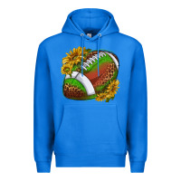 True Royal footballwithsunflowers Premium Hoodie - texasbilliewilder