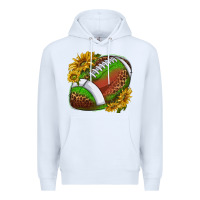 White footballwithsunflowers Premium Hoodie - texasbilliewilder