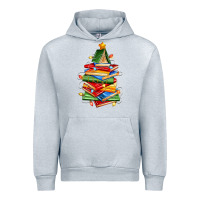 Heather Grey book christmas tree Urban Hoodie - Zillion Design Studio