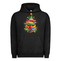 Pigment Black book christmas tree Urban Hoodie - Zillion Design Studio