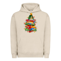 Pigment French Oak book christmas tree Urban Hoodie - Zillion Design Studio