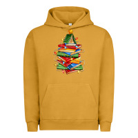 Pigment Peanut Butter book christmas tree Urban Hoodie - Zillion Design Studio