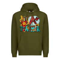 Army Green a  teacher Premium Hoodie - Zillion Design Studio