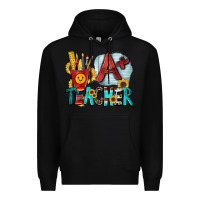Black a  teacher Premium Hoodie - Zillion Design Studio