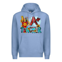 Colony Blue a  teacher Premium Hoodie - Zillion Design Studio