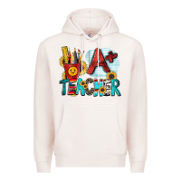 Pale Pink a  teacher Premium Hoodie - Zillion Design Studio