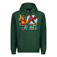 Sports Green a  teacher Premium Hoodie - Zillion Design Studio