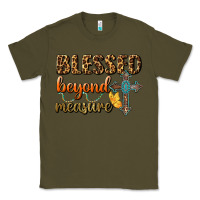 Army Green Blessed Beyond Measure Classic Tee - BundleAndBundleShop