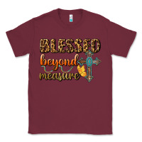 Burgundy Blessed Beyond Measure Classic Tee - BundleAndBundleShop