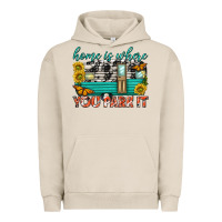 Pigment French Oak home is where  you park it Urban Hoodie - texasbilliewilder