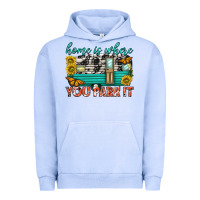 Pigment Grape Ice home is where  you park it Urban Hoodie - texasbilliewilder