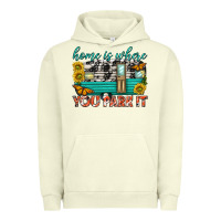 Pigment Pistachio home is where  you park it Urban Hoodie - texasbilliewilder
