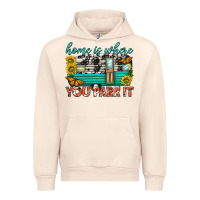 Sandshell home is where  you park it Urban Hoodie - texasbilliewilder