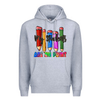 Heather Grey my students are on point Premium Hoodie - Zillion Design Studio