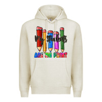 Oatmeal Heather my students are on point Premium Hoodie - Zillion Design Studio