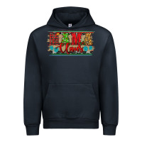 Navy Western Christmas Mama Claus Urban Hoodie - RanaPortraitStore