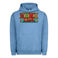 Pigment Pebble Blue Western Christmas Mama Claus Urban Hoodie - RanaPortraitStore