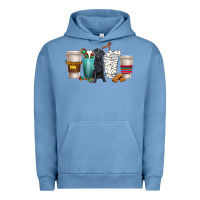 Pigment Pebble Blue labrador retriever dog coffee cups Urban Hoodie - texasbilliewilder