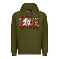 Army Green for the love of the game baseball Premium Hoodie - texasbilliewilder