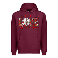 Burgundy for the love of the game baseball Premium Hoodie - texasbilliewilder