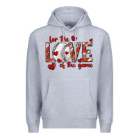 Heather Grey for the love of the game baseball Premium Hoodie - texasbilliewilder