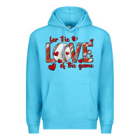Ocean Blue for the love of the game baseball Premium Hoodie - texasbilliewilder