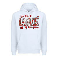 White for the love of the game baseball Premium Hoodie - texasbilliewilder