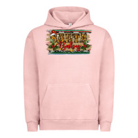 Pigment Salmon Santa Baby Western Christmas Urban Hoodie - RanaPortraitStore