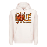 Pale Pink for the love of the game basketball Premium Hoodie - texasbilliewilder