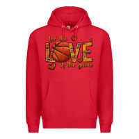 Red for the love of the game basketball Premium Hoodie - texasbilliewilder