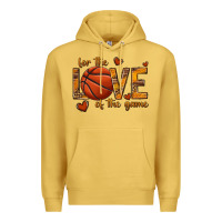Antique Gold for the love of the game basketball Premium Hoodie - texasbilliewilder