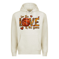 Oatmeal Heather for the love of the game basketball Premium Hoodie - texasbilliewilder