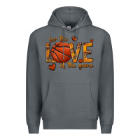 Rock for the love of the game basketball Premium Hoodie - texasbilliewilder