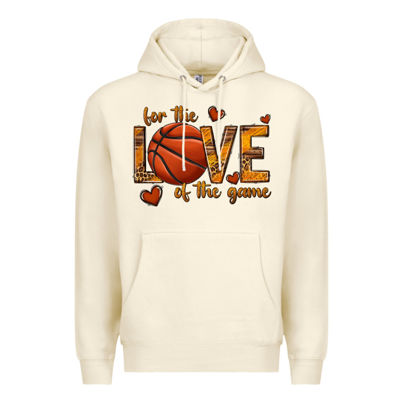 For The Love Of The Game Basketball Premium Hoodie by texasbilliewilder | Teevron