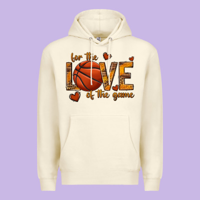 For The Love Of The Game Basketball Premium Hoodie Designed By Texasbilliewilder
