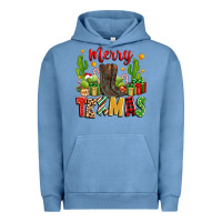 Pigment Pebble Blue merry texmas Urban Hoodie - Zillion Design Studio