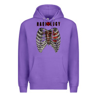 Purple Radiology Premium Hoodie - RanaPortraitStore