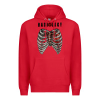 Red Radiology Premium Hoodie - RanaPortraitStore